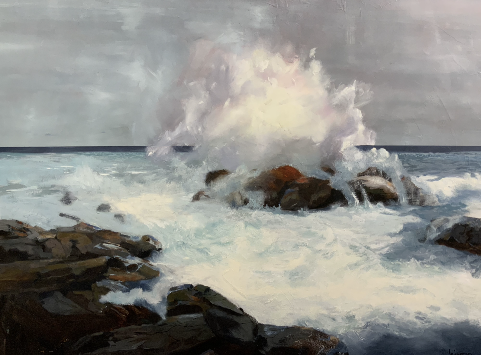 La Fougueuse, peinture à l’huile de Nancy Lajeunesse