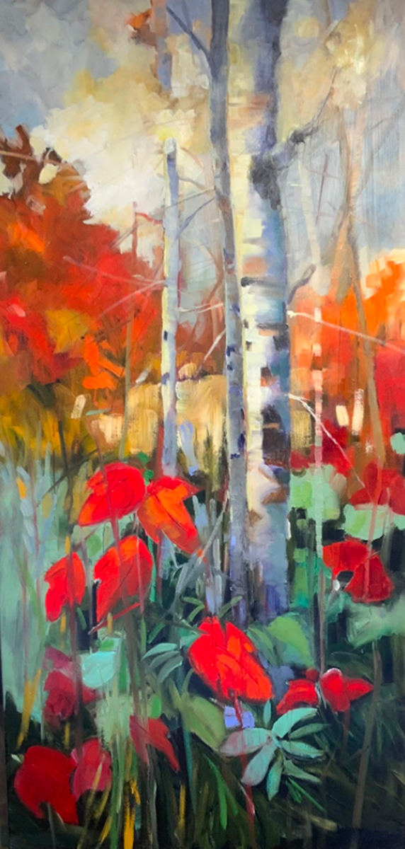 Silence doré, peinture à l’huile de Nancy Lajeunesse